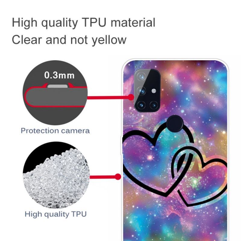 Kryt Oneplus Nord N100 Srdce Spoutané Řetězem