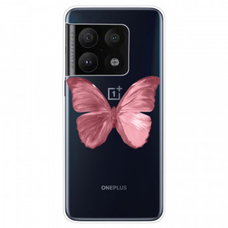 Kryty Na Mobil Na OnePlus 10 Pro 5G Růžová Motýlková Hadice