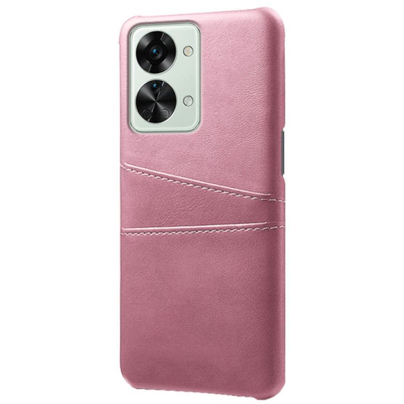 Kryty Na Mobil Na OnePlus Nord 2T 5G Umělá Kůže A Pevný Plast