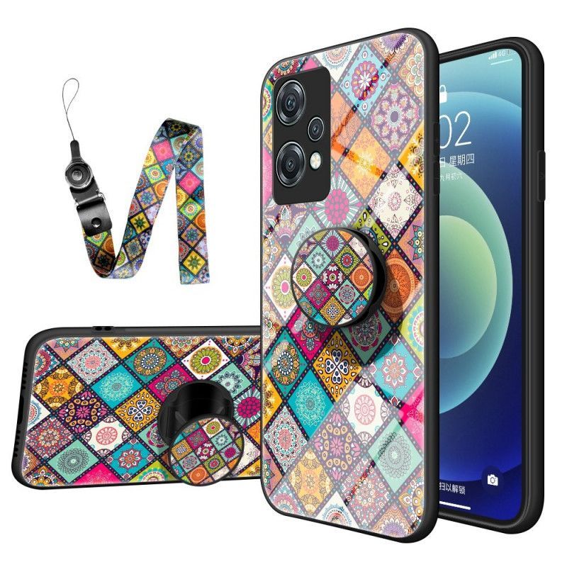Kryty Na Mobil Na OnePlus Nord CE 2 Lite 5G Patchworkový Magnetický Držák
