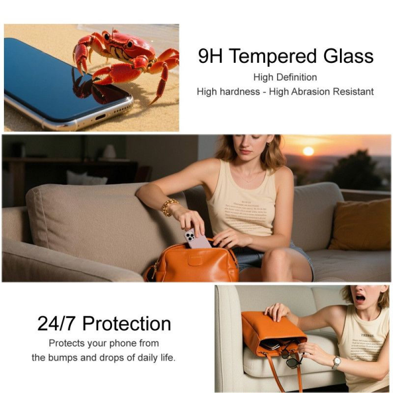 Ochranná Fólie Z Tvrzeného Skla Pro Oneplus 15r (kompatibilní S Odemykáním Otisky Prstů)