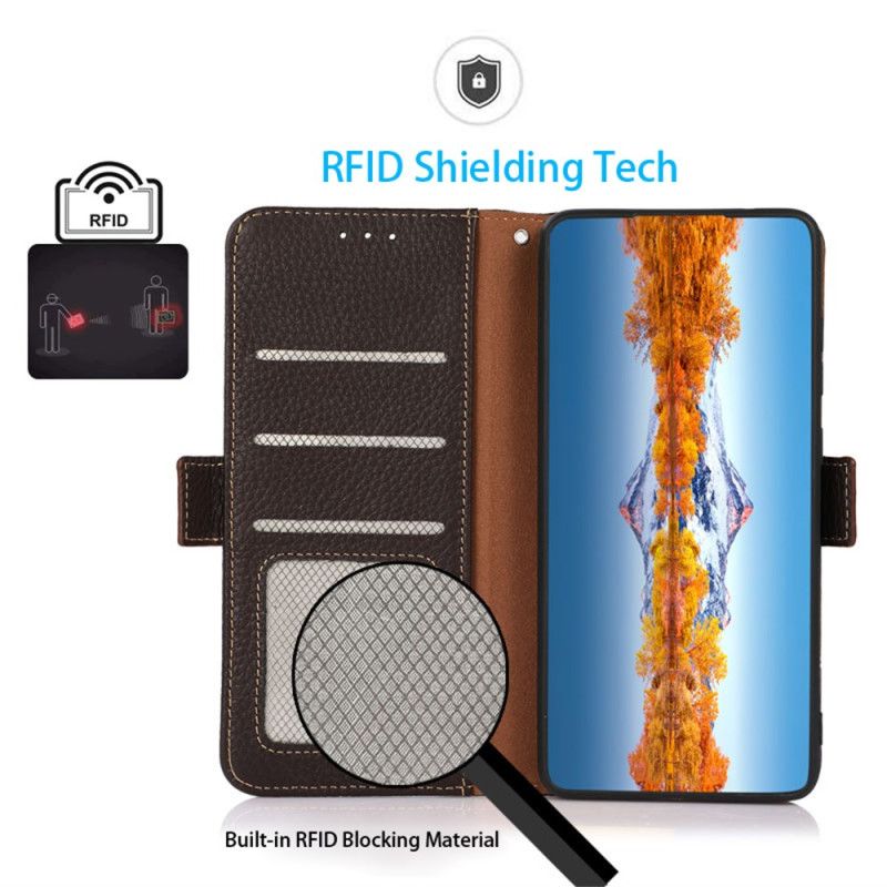 Peněženková Pouzdra Oneplus 13r Kryty Na Mobil Kožená Peněženka Khazneh S Rfid Ochranou