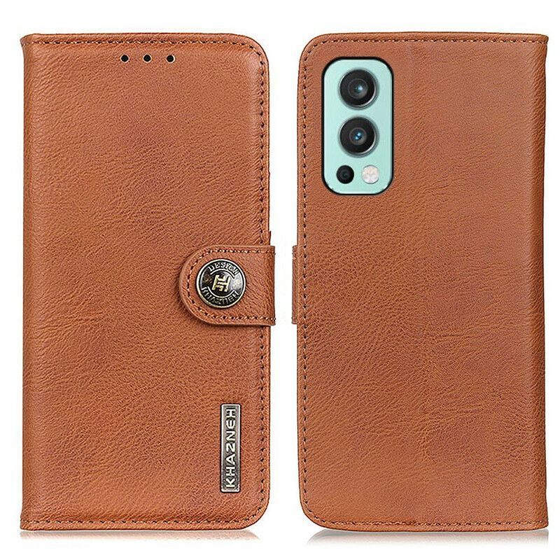 Peněženková Pouzdra Oneplus Nord 2 5g Khazneh Imitace Kůže