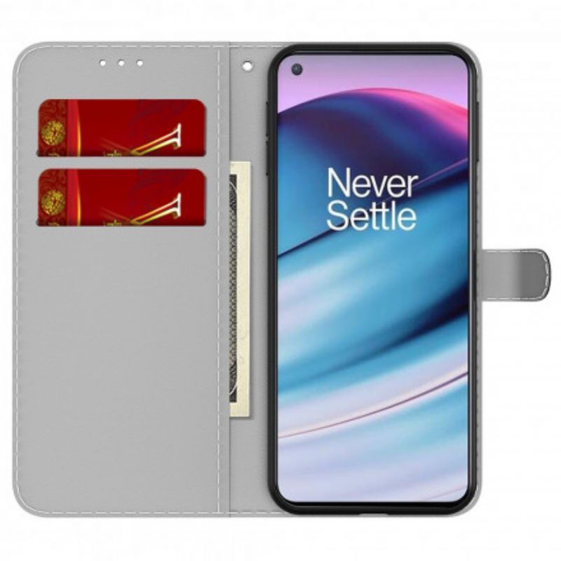 Peněženková Pouzdra Oneplus Nord Ce 5g Abstraktní Vzor