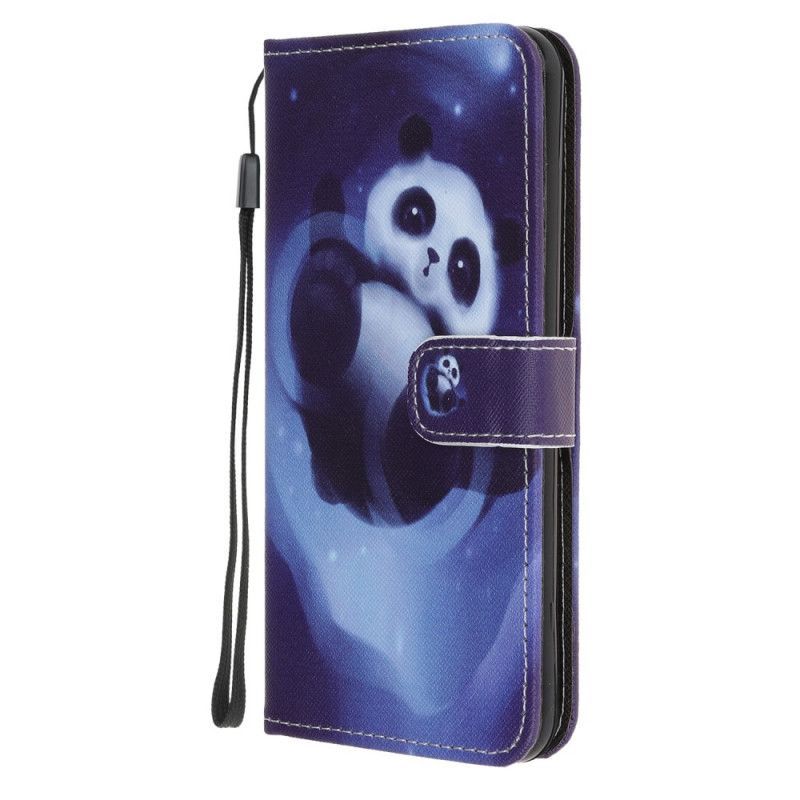 Peněženková Pouzdra Oneplus Nord N100 Vesmírný Popruh Pandy