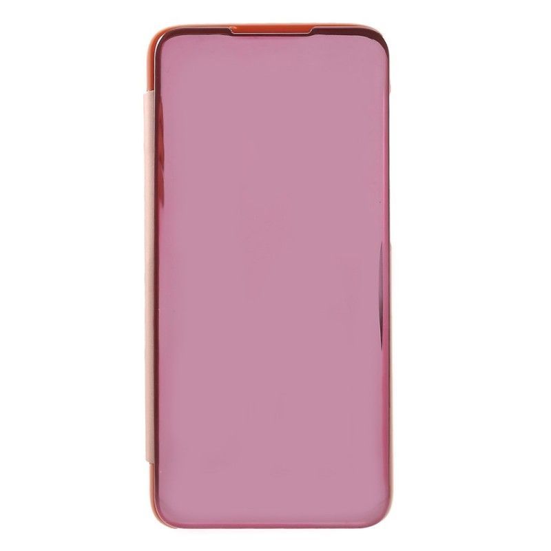 Pohledový Kryt Kryt Oneplus 6t Zrcadlo A Kožený Efekt
