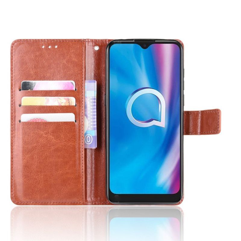 Alcatel 1s (2020) / 3l (2020) Křiklavý Kryt Z Umělé Kůže