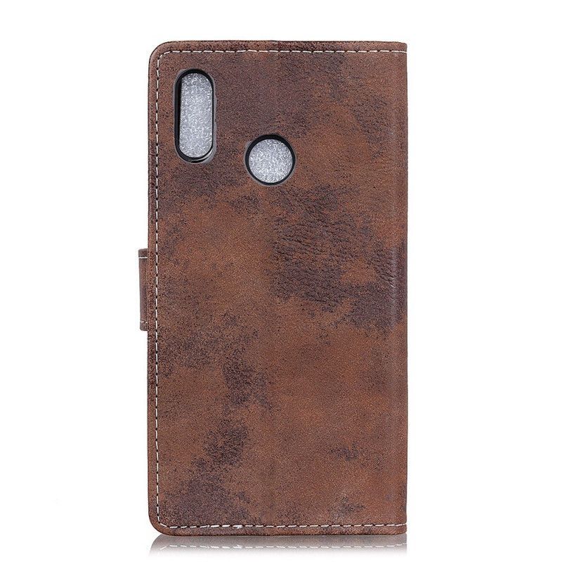 Alcatel 1s Vintage Kryt Z Umělé Kůže