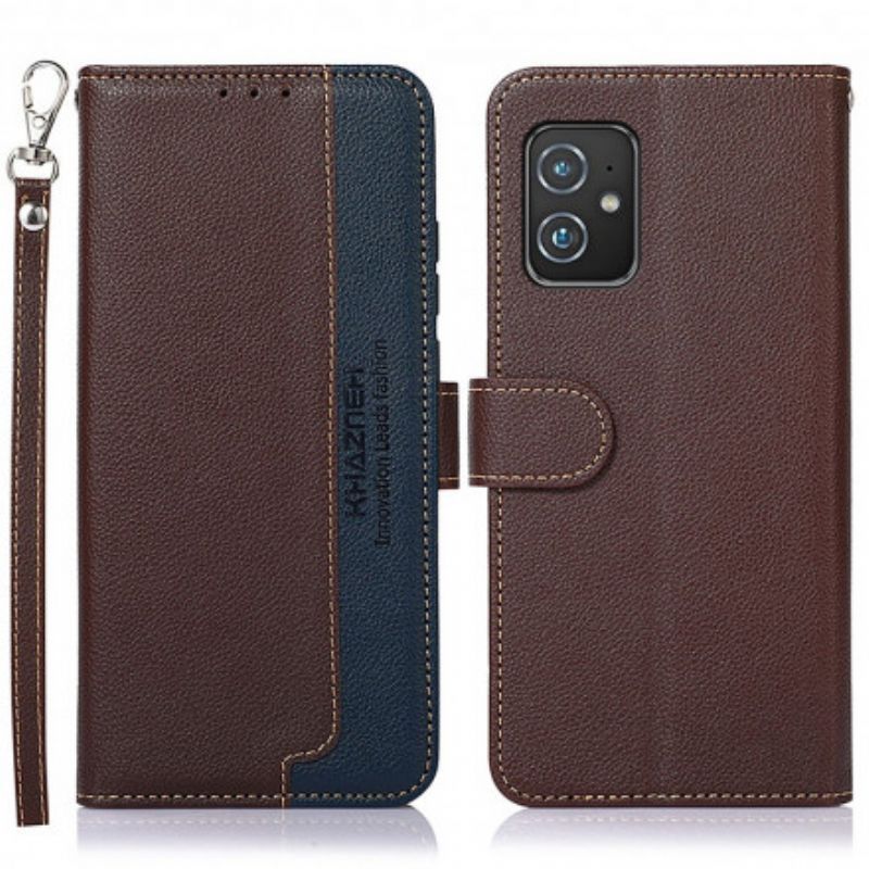 Azus Zenfone 8 Case Litchi Rfid Khazneh Styl