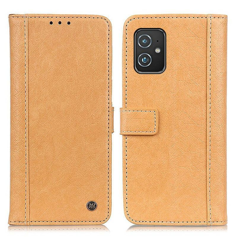 Azus Zenfone 8 Potah Z Umělé Kůže Ve Stylu Nosorožce