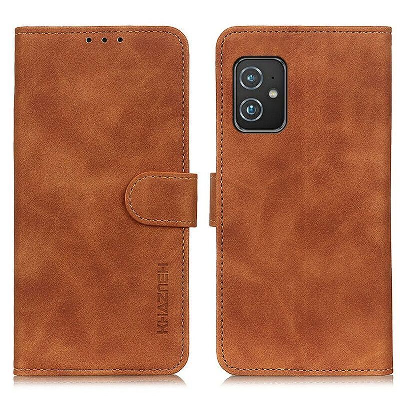 Azus Zenfone 8 Pouzdro S Matným Efektem Vintage Khazneh Kůže