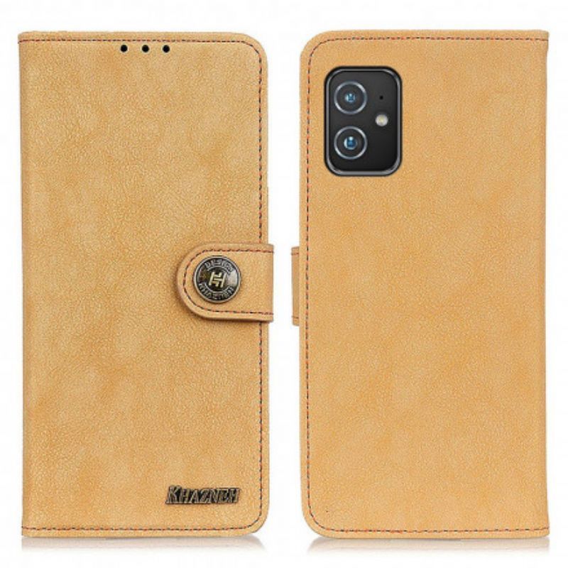 Azus Zenfone 8 Retro Dělené Pouzdro Z Umělé Kůže Khazneh