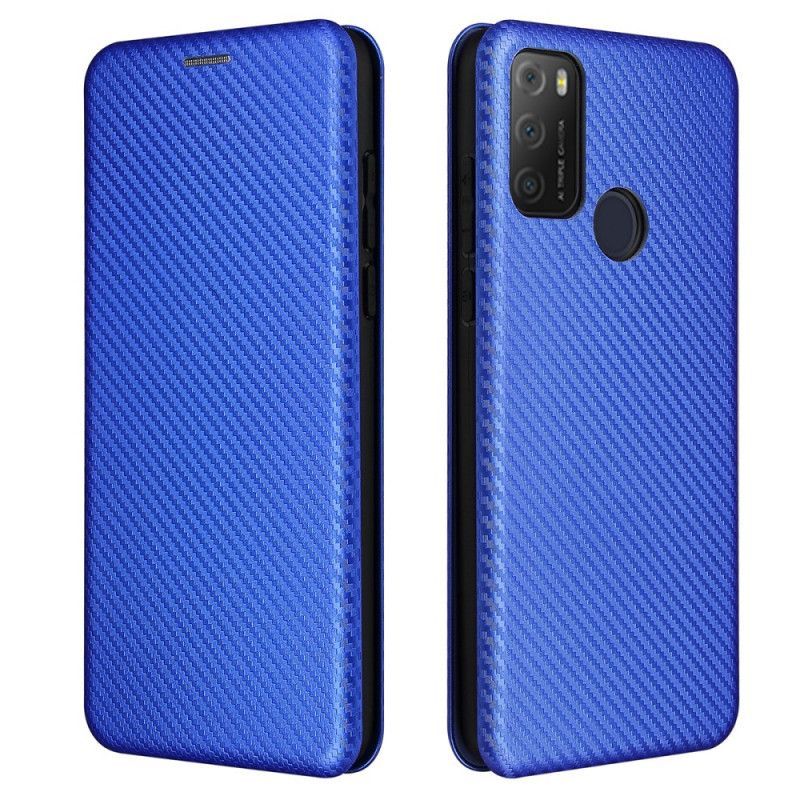 Flip Alcatel 1s (2021) / 3l (2021) Uhlíkové Vlákno