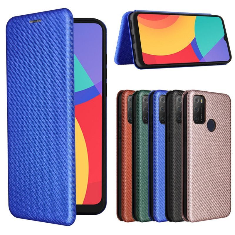 Flip Alcatel 1s (2021) / 3l (2021) Uhlíkové Vlákno