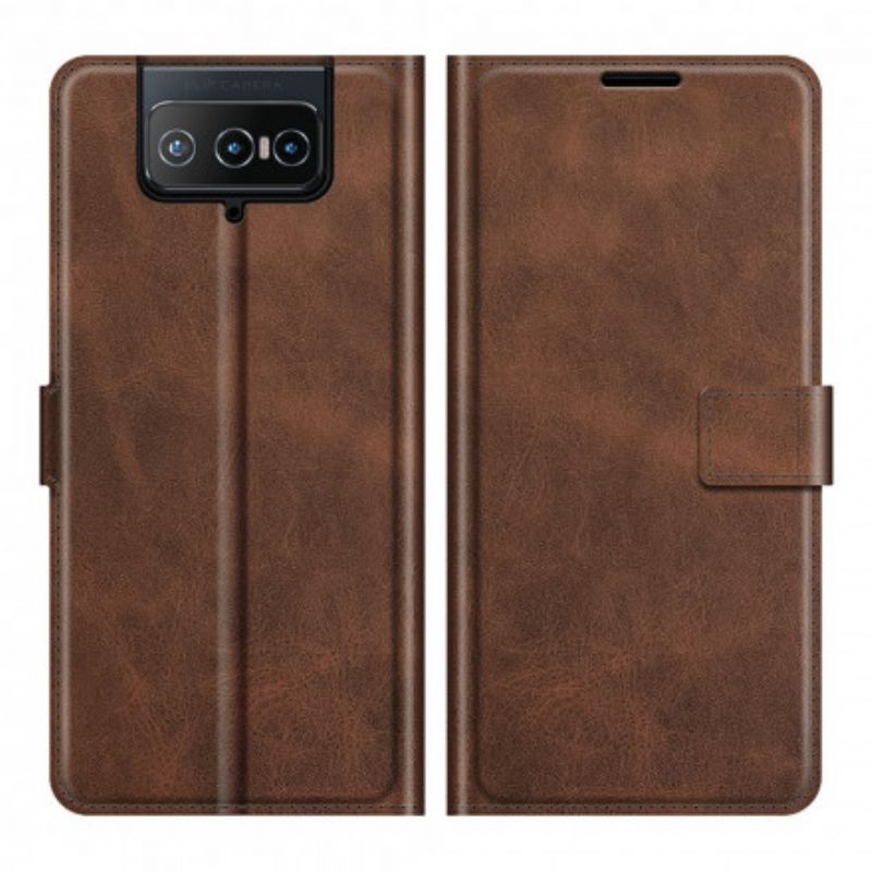 Flipové Pouzdro Asus Zenfone 8 Flip Tenká Umělá Kůže