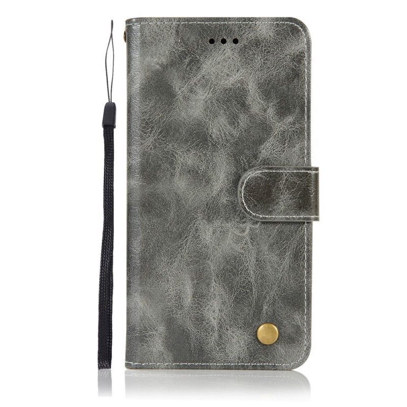 Flipové Pouzdro Google Pixel 3 Starý Kožený Řemínek