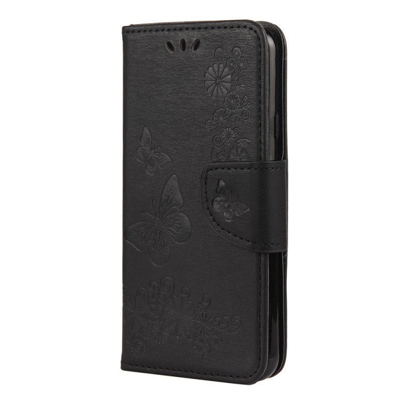 Flipové Pouzdro Google Pixel 4a Pouze Motýli S Popruhem