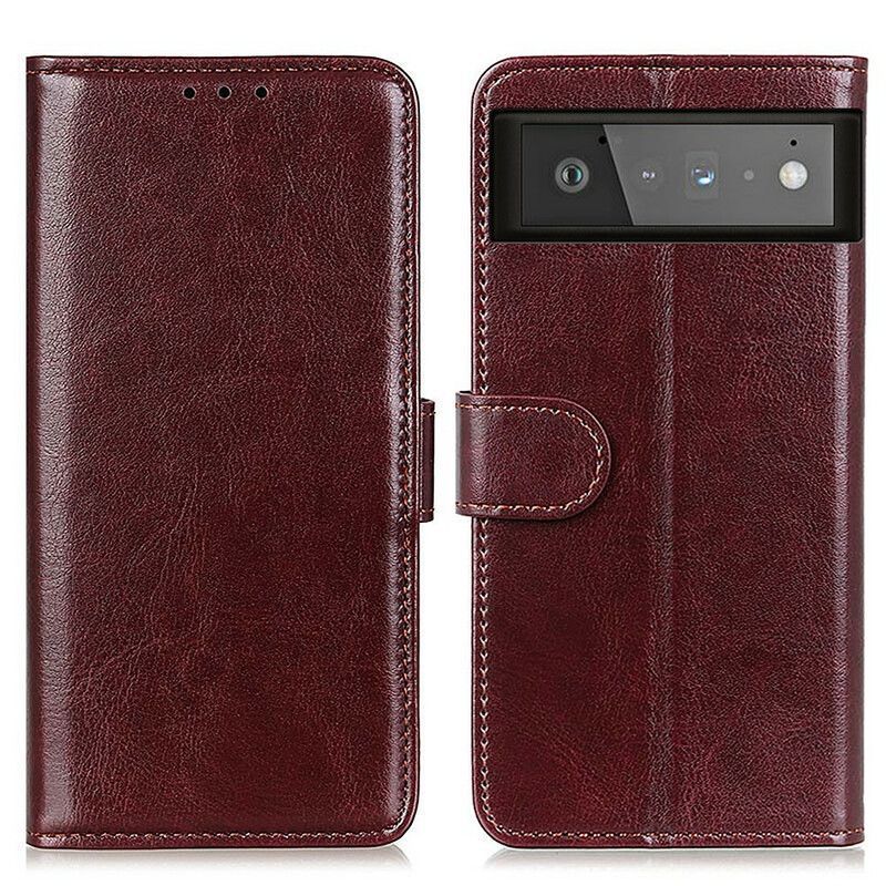 Flipové Pouzdro Google Pixel 6 Ryzost Imitace Kůže