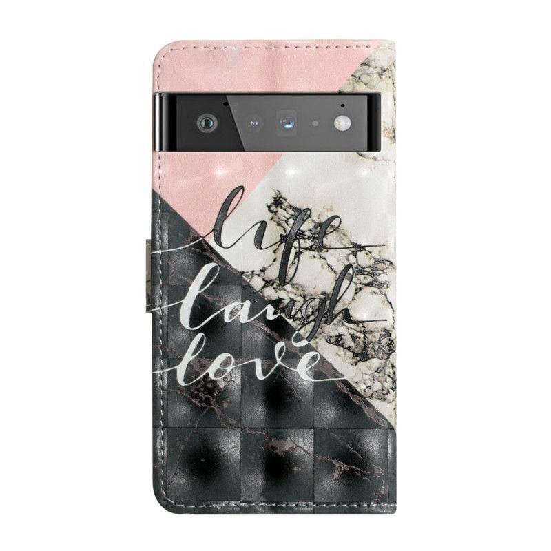 Flipové Pouzdro Google Pixel 6 Životní Smích Láska