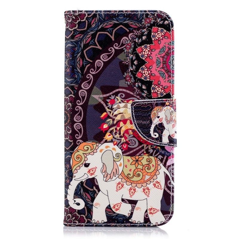 Flipové Pouzdro Lg G7 Thinq Etnická Sloní Mandala