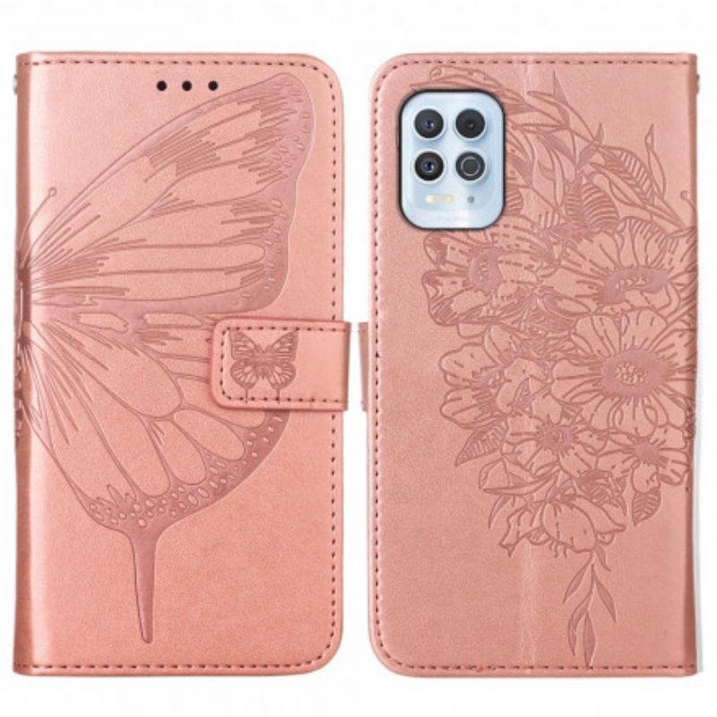 Flipové Pouzdro Moto G100 Design Motýla