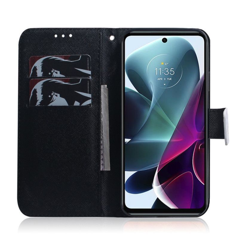 Flipové Pouzdro Moto G200 5g Obličej Pandy