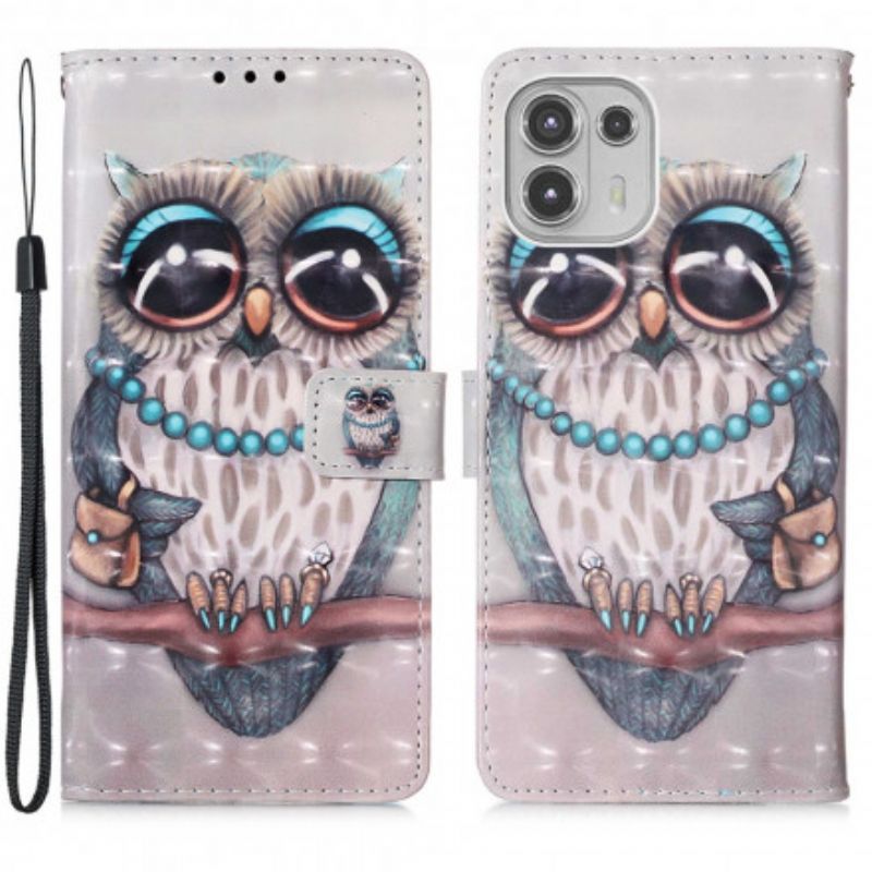Flipové Pouzdro Motorola Edge 20 Lite Chybí Sova
