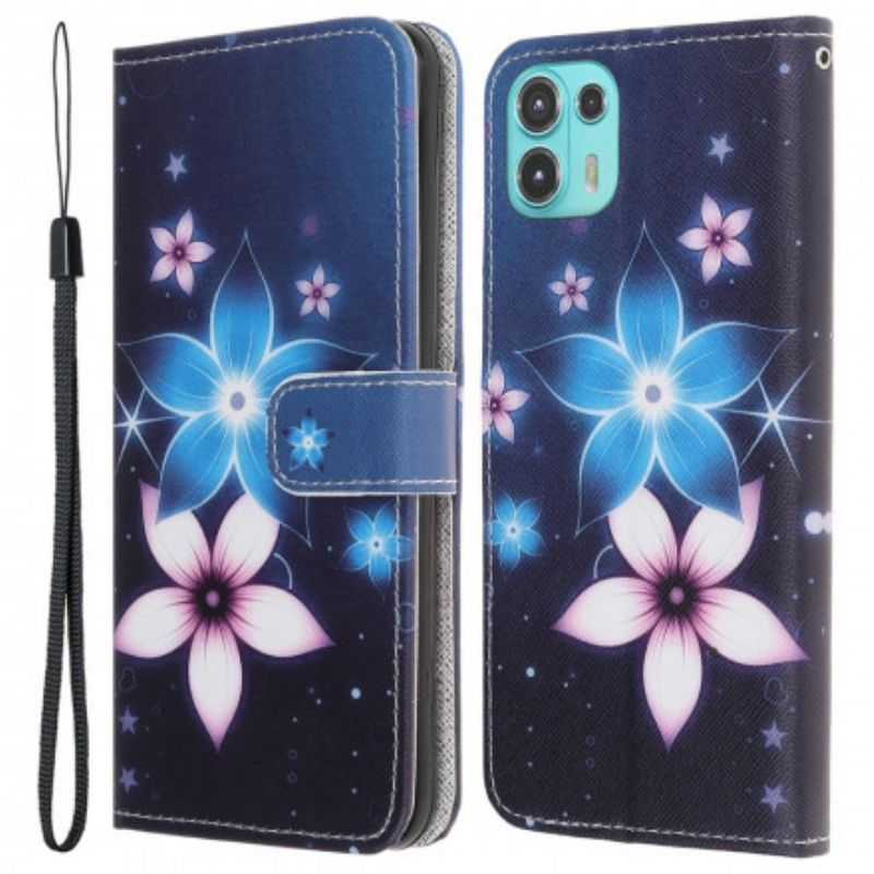 Flipové Pouzdro Motorola Edge 20 Lite Pás Měsíčnice