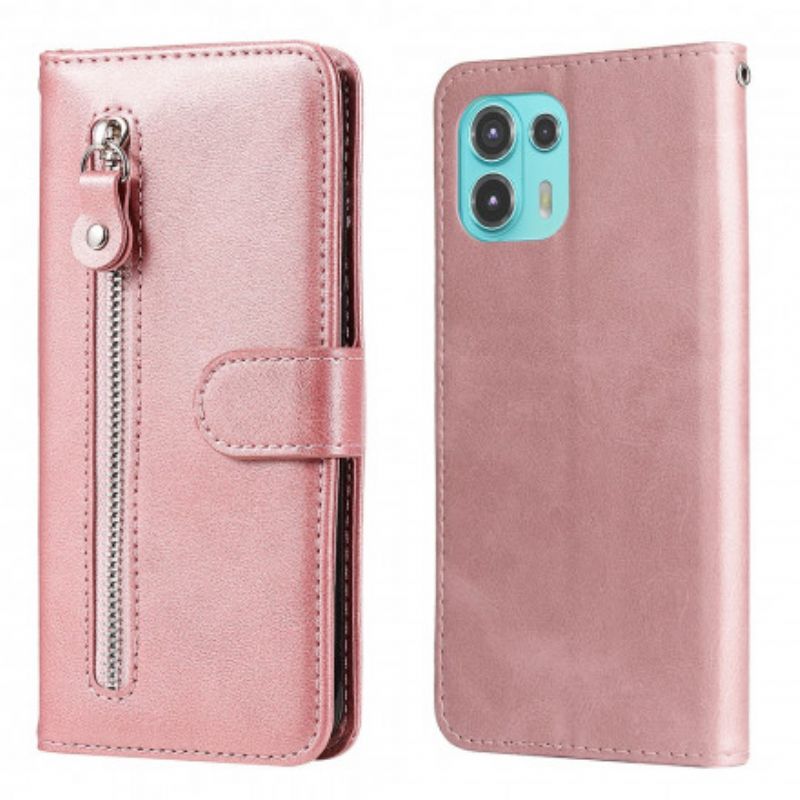 Flipové Pouzdro Motorola Edge 20 Lite Stará Peněženka Na Mince