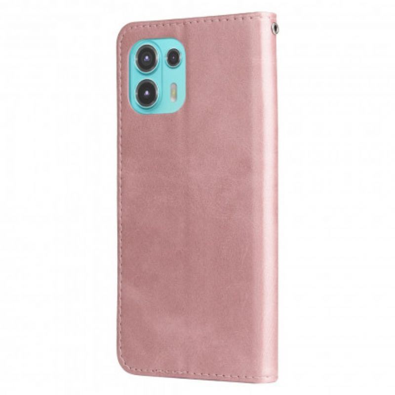 Flipové Pouzdro Motorola Edge 20 Lite Stará Peněženka Na Mince