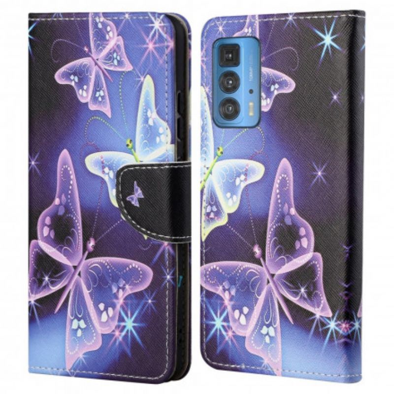 Flipové Pouzdro Motorola Edge 20 Pro Motýli