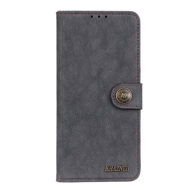 Flipové Pouzdro Na Google Pixel 6A Khazneh Retro Dělená Umělá Kůže