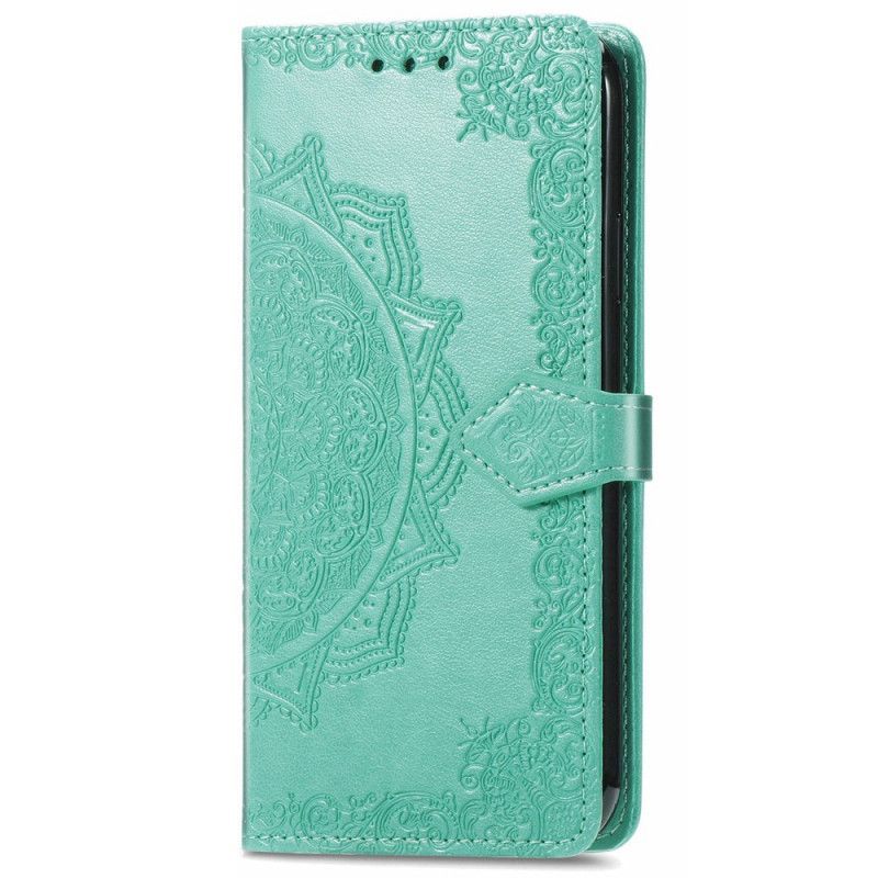 Flipové Pouzdro Na Google Pixel 6A Na Lana Strappy Sun Mandala