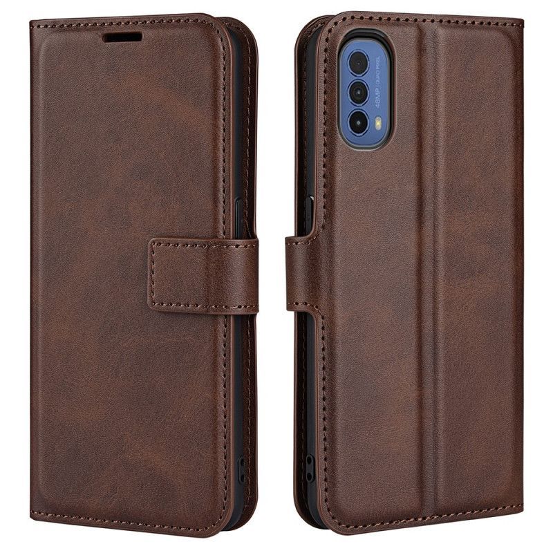 Flipové Pouzdro Na Moto E40 / E30 / E20 Slim Extreme Leather Effect