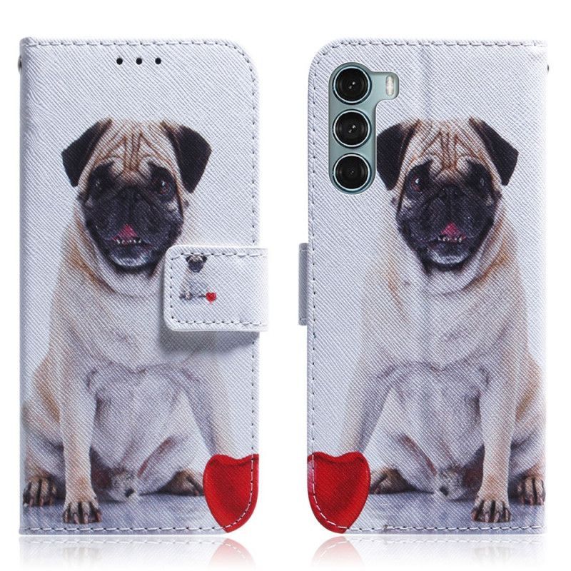 Flipové Pouzdro Na Moto G200 5g Mopsí Pes