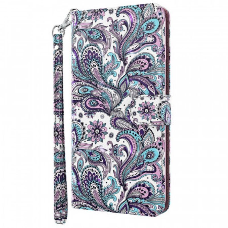 Flipové Pouzdro Na Moto G71 5G Paisley