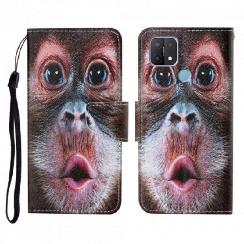 Flipové Pouzdro Na Oppo A15 Opice Tanga