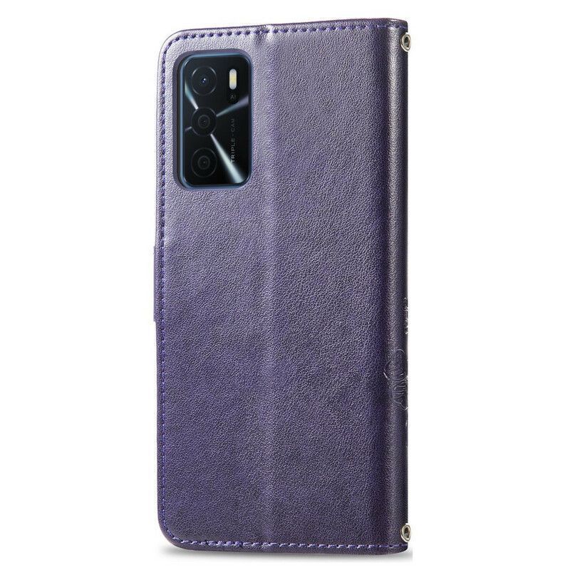 Flipové Pouzdro Na Oppo A16 / A16s Čtyřlístek