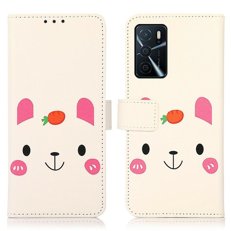 Flipové Pouzdro Na Oppo A16 / A16s Zábavná Karikatura