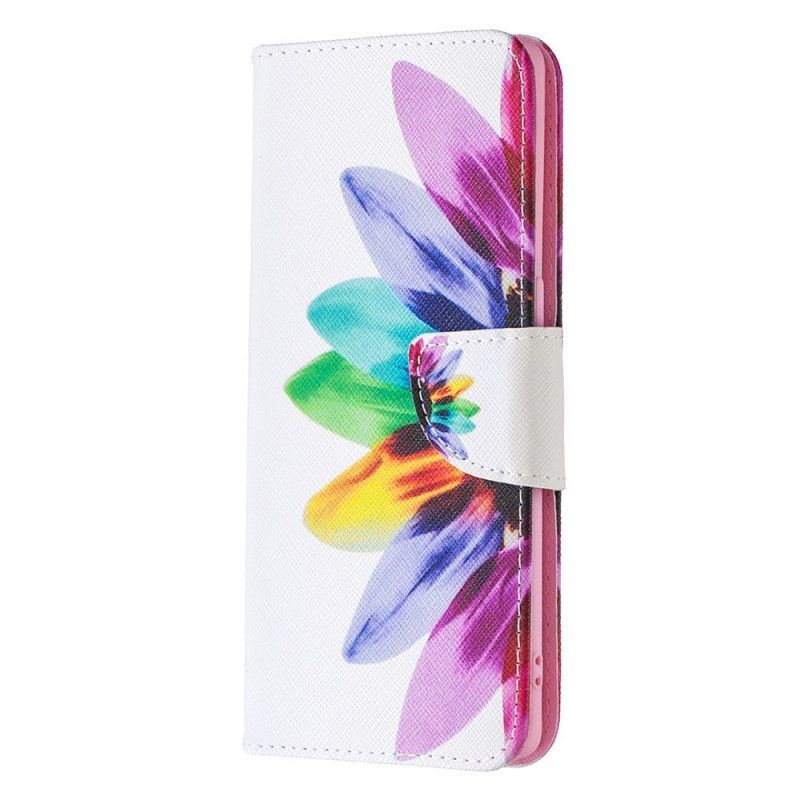 Flipové Pouzdro Na Oppo Find X2 Neo Akvarelová Květina