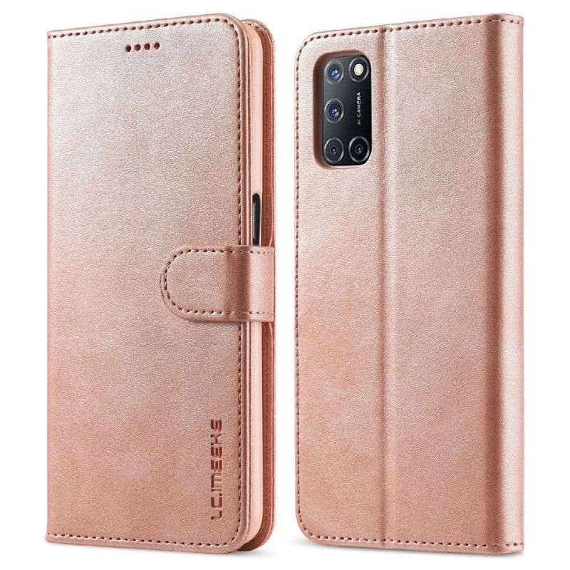 Flipové Pouzdro Na Oppo Find X3 Lite Kožený Efekt Lc.imeeke
