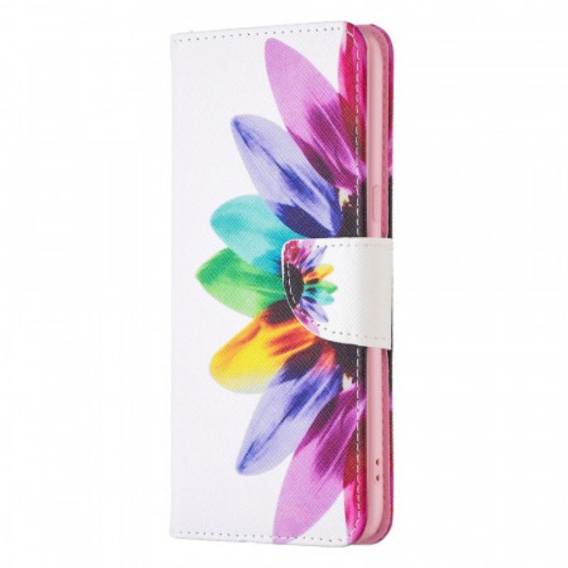 Flipové Pouzdro Na Oppo Find X5 Akvarel Květina
