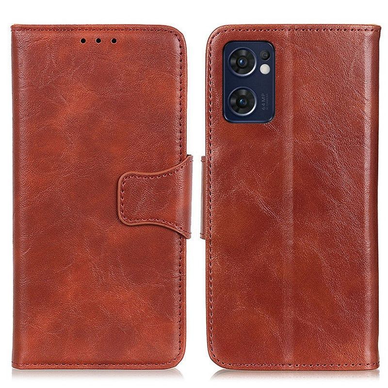 Flipové Pouzdro Na Oppo Find X5 Lite Kožené Pouzdro Textura Magnetická Klapka
