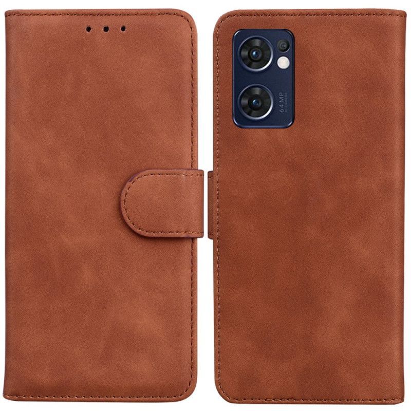 Flipové Pouzdro Na Oppo Find X5 Lite Skin-touch Butterfly