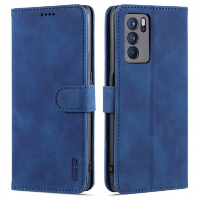 Flipové Pouzdro Na Oppo Reno 6 5g Azns Kožený Efekt