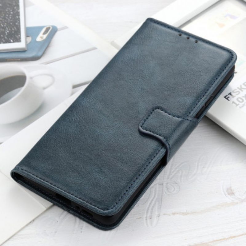 Flipové Pouzdro Na Oppo Reno 6 5g Oboustranná Spona S Koženým Efektem