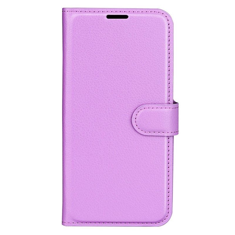 Flipové Pouzdro Na Realme C30 Klasická Textura Liči