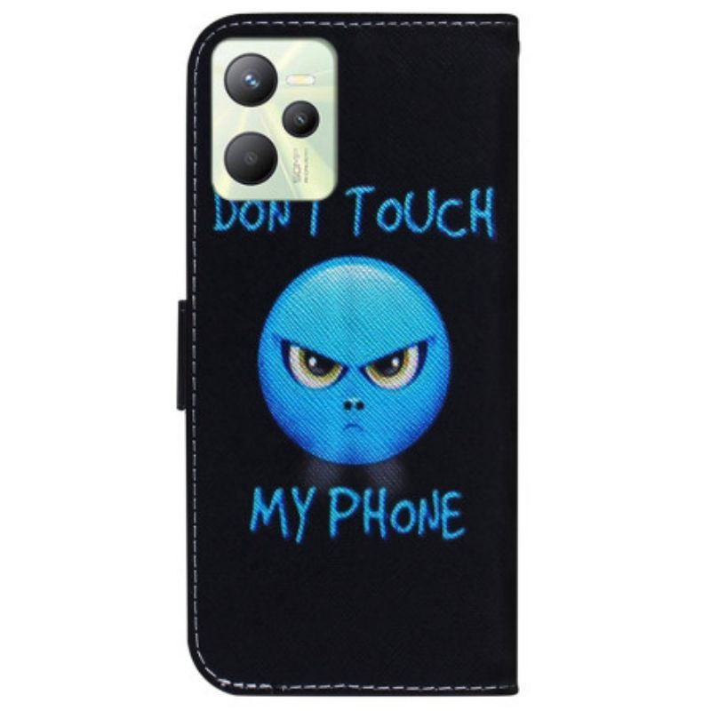 Flipové Pouzdro Na Realme C35 Nedotýkejte Se Mého Telefonu