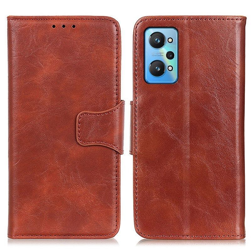 Flipové Pouzdro Na Realme GT Neo 3T / Neo 2 Kožené Pouzdro Textura Magnetická Klapka