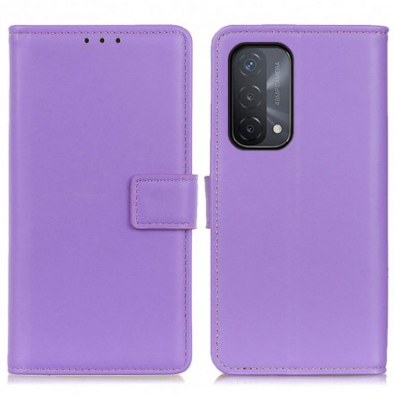 Flipové Pouzdro Oppo A54 5g / A74 5g Jednoduchá Imitace Kůže
